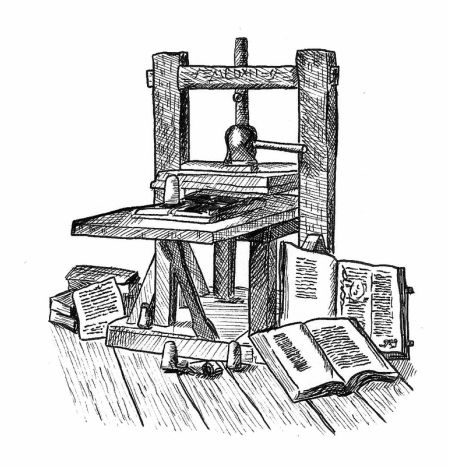 johannes gutenberg printing press letters